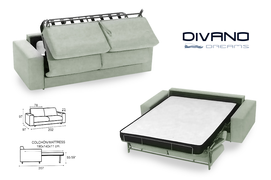 Sofá Cama DIVANO Augusta Sofá Cama DIVANO Augusta