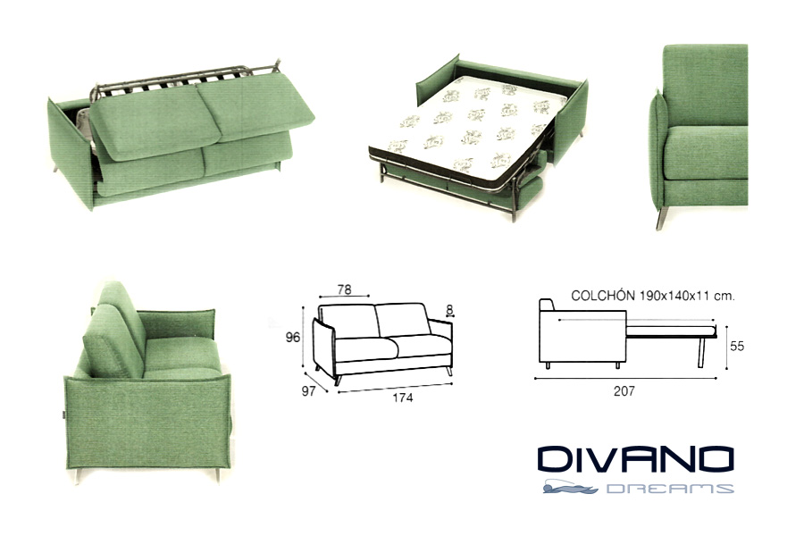 Sofá Cama DIVANO Gala Sofá Cama DIVANO Gala