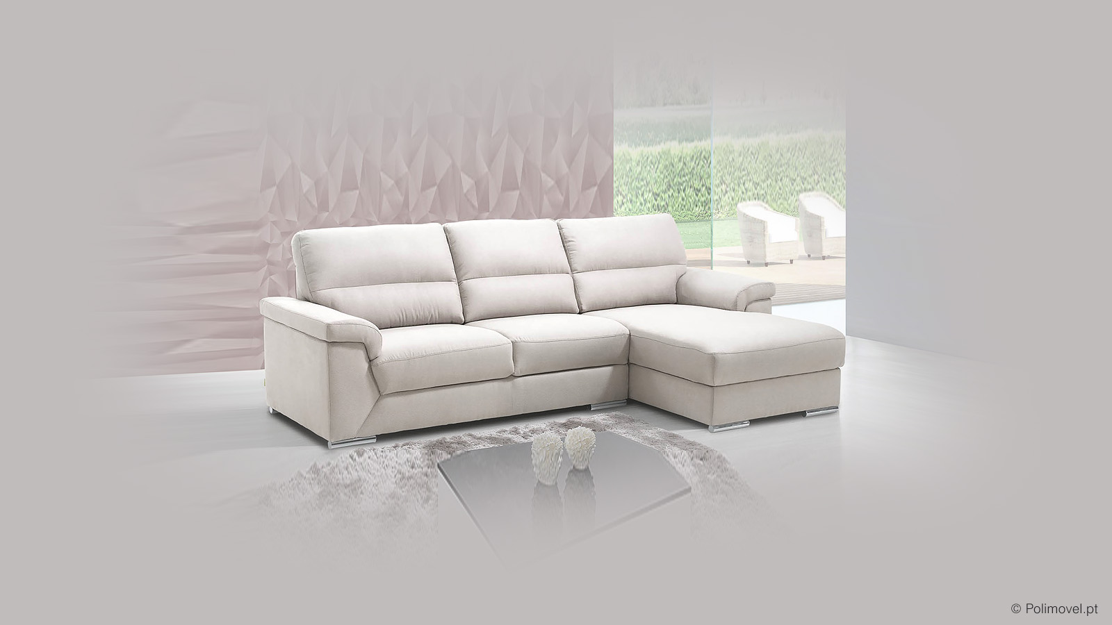 Sofá Chaise Longue LOURINI Monika