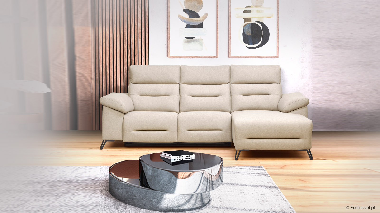 Sofa Chaise Longue LOURINI Deryl