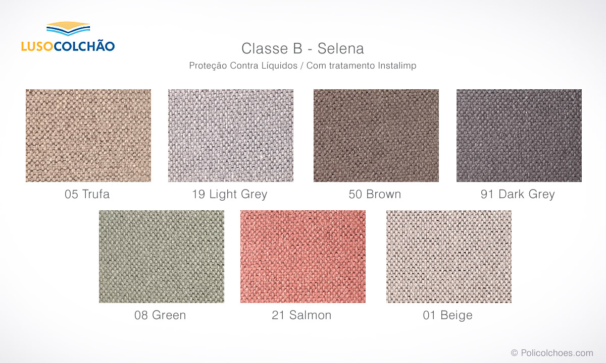 Revestimentos LUSOCOLCHÃO Classe B - Selena Revestimentos LUSOCOLCHÃO Classe B - Selena