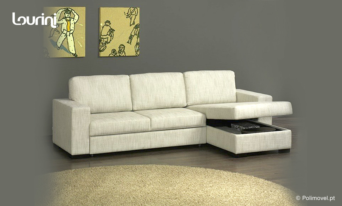 Sofá Cama Chaise Longue LOURINI Riga Sofá Cama Chaise Longue LOURINI Riga